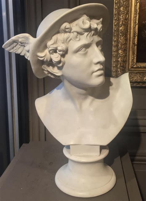 hermes bust statue.